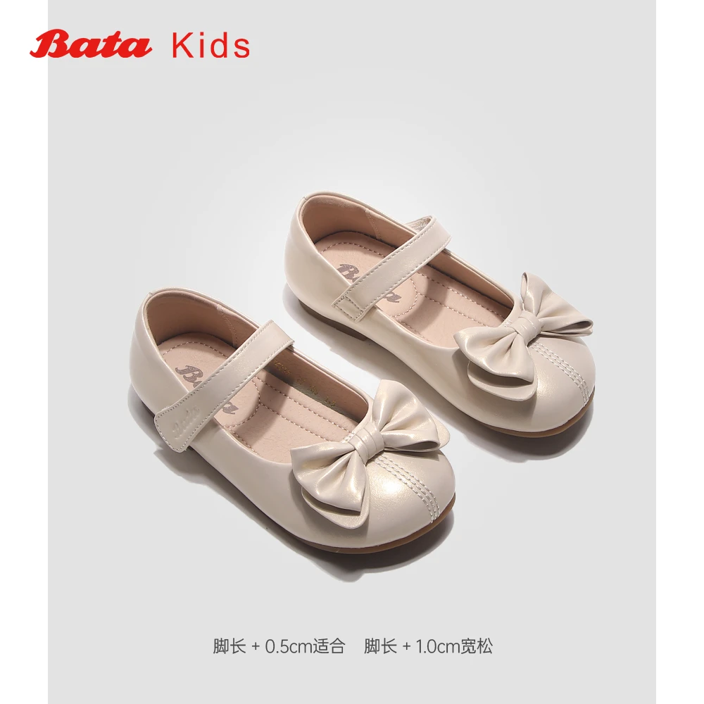 Batakids童鞋女童皮鞋2025夏季新款儿童演出鞋中大童软底公主皮鞋