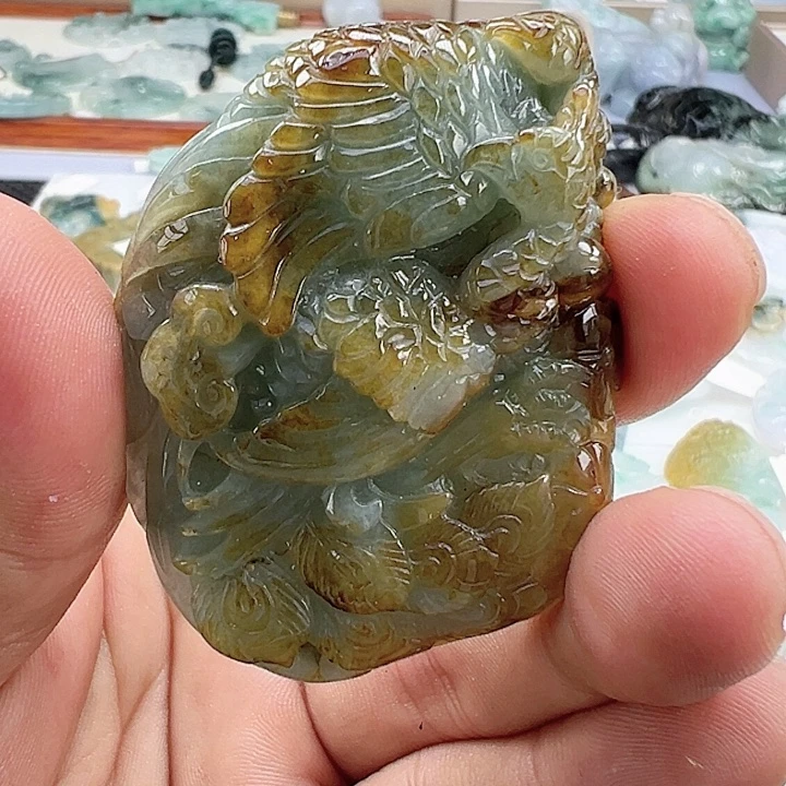 颈饰未镶嵌翡翠缅甸翡翠吊坠