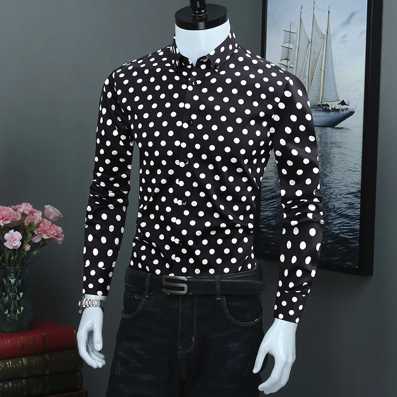 男士花衬衫男款痞帅高级感设计师小众男装纯棉时尚休闲长袖衬衣男