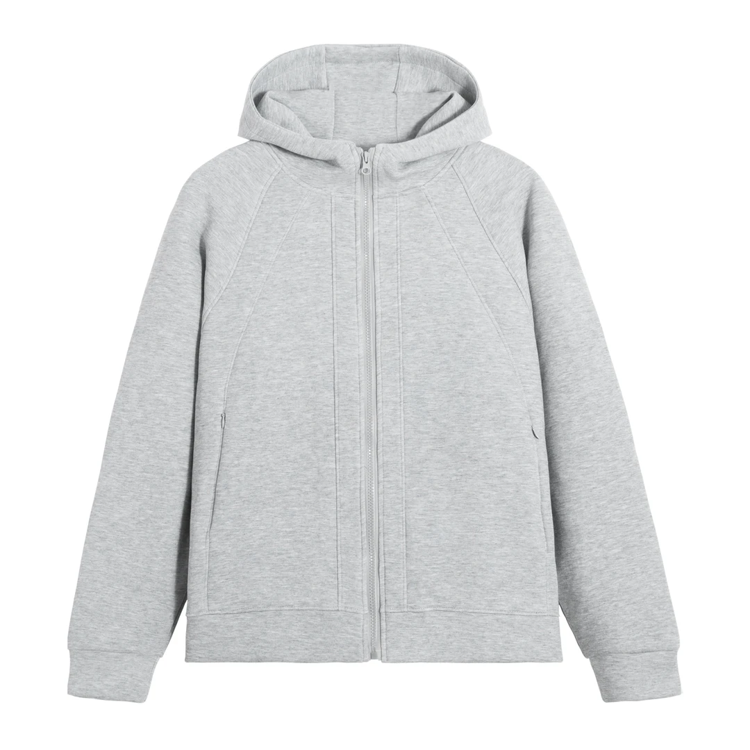 2025新款高品商务简约休闲长袖舒适宽松纯色连帽卫衣0801-96