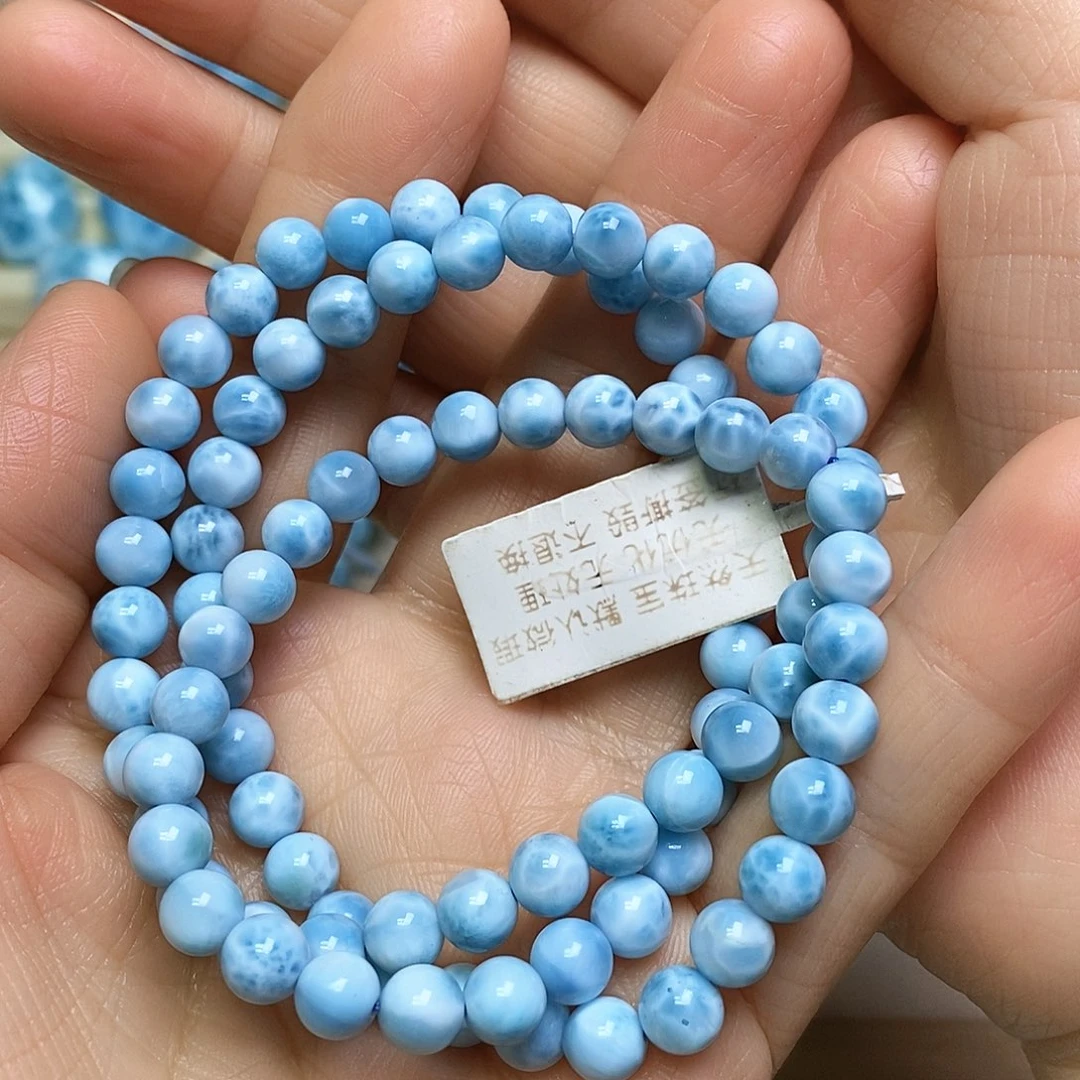 针钠钙石（海纹石）未镶嵌手链