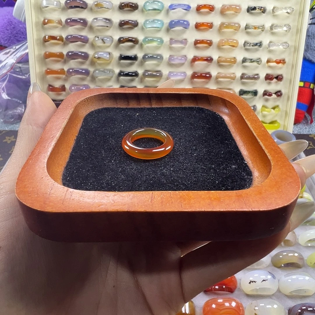 潼***思玛瑙/玉髓未镶嵌戒指A30不退换15.1港9