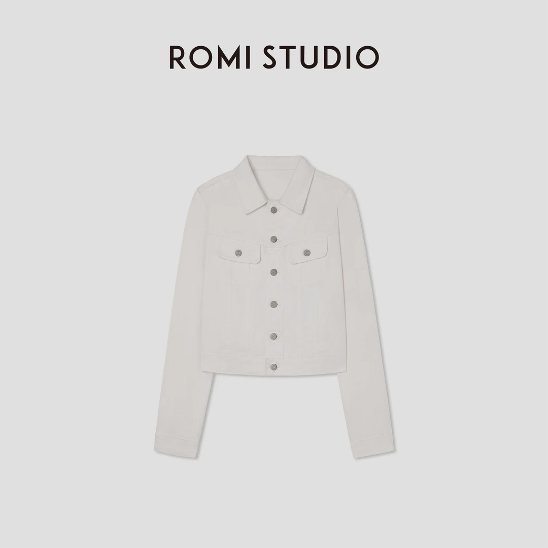 ROMI STUDIO“美式休闲”经典款高支长绒竹节棉牛仔外套 RWCSWY1876