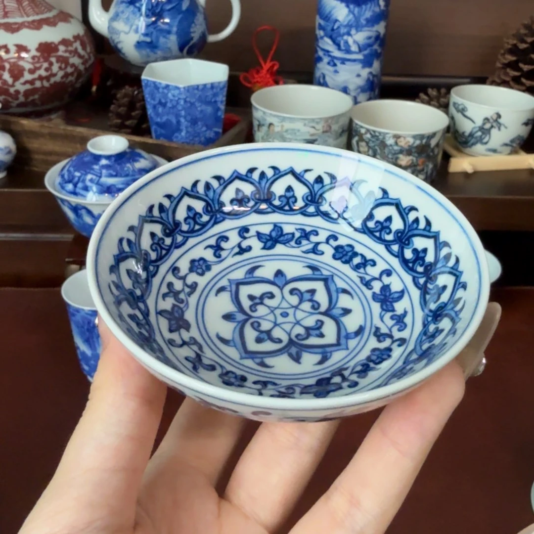 杯泡推荐景德镇全手绘瓷器