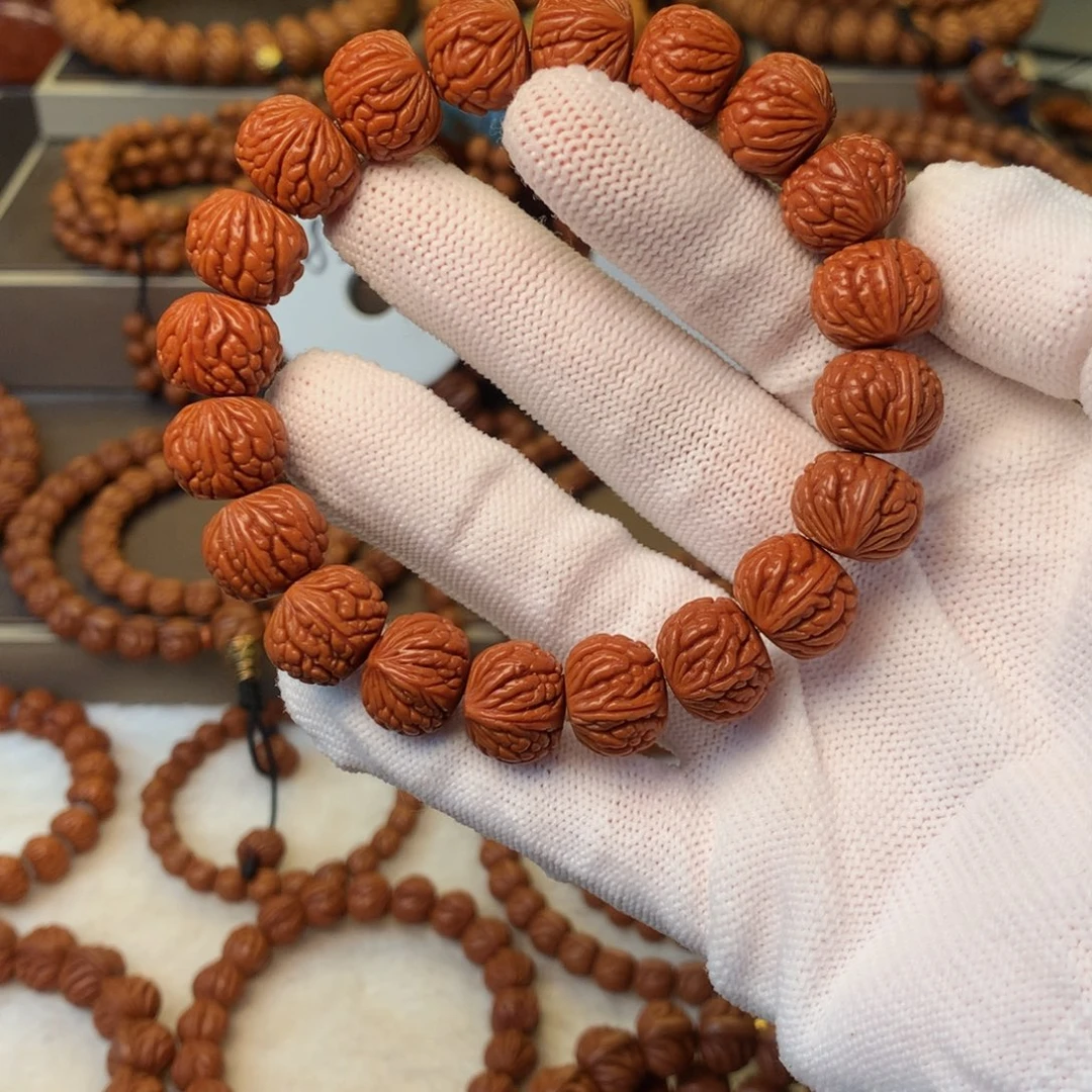 桃核手串秦岭龙纹