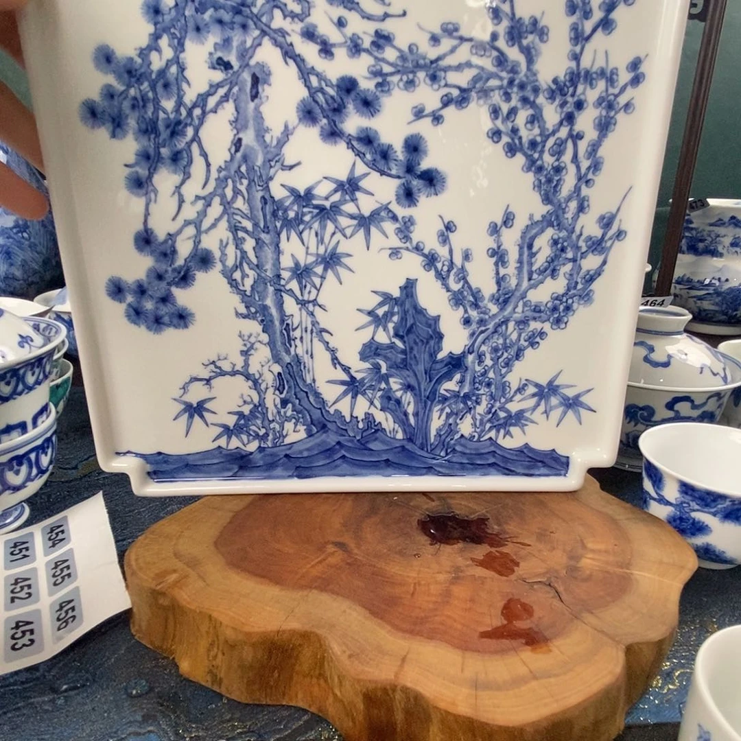 瓷片景德镇手绘青花茶器085