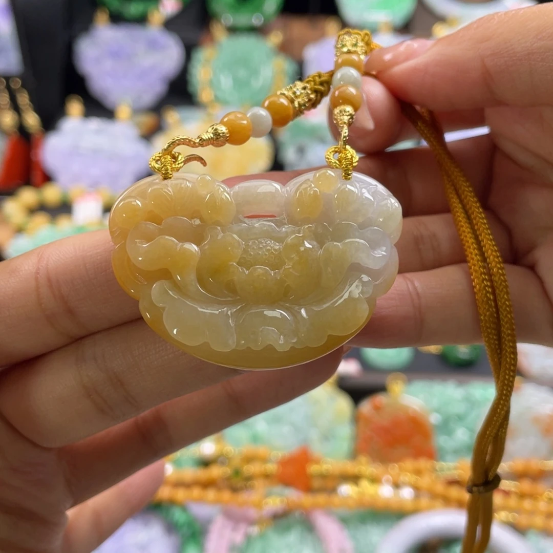 翡翠未镶嵌颈饰代编织