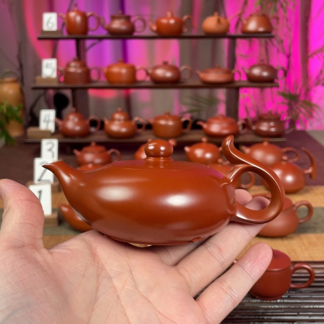 后***民茶壶紫砂精工落雁140cc