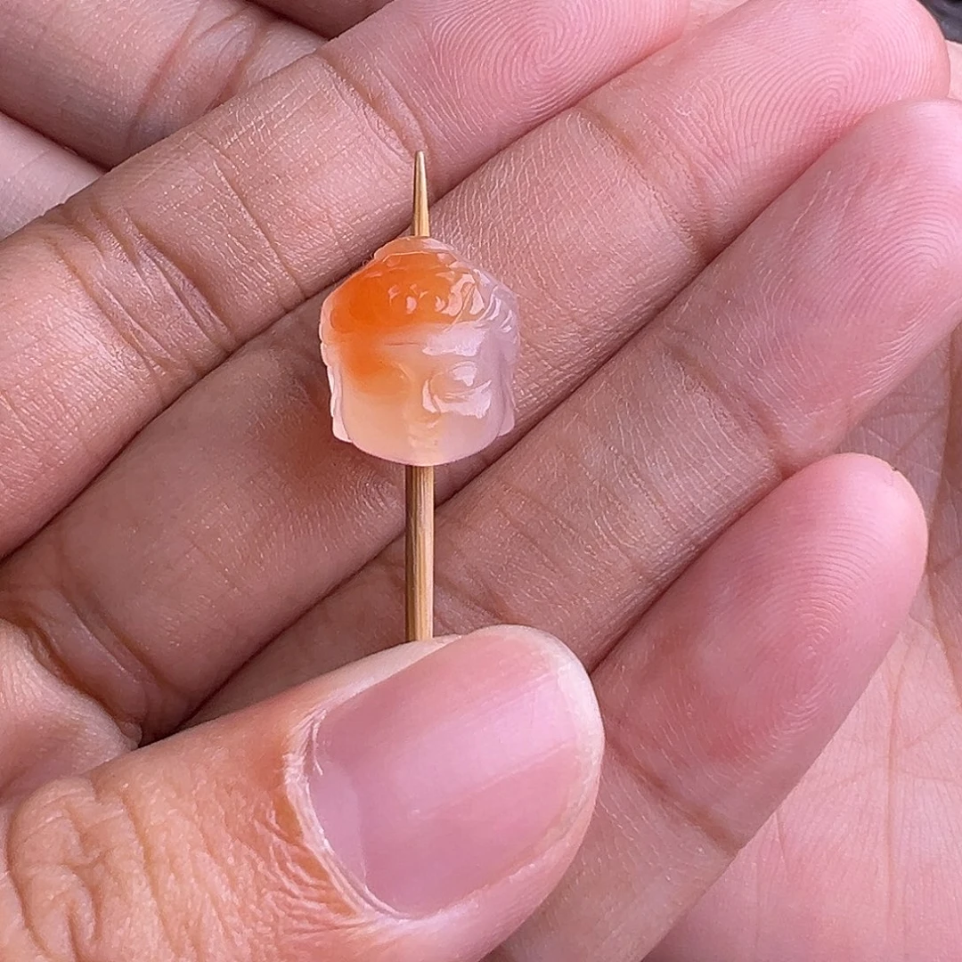 未镶嵌南红玛瑙珠宝奇石宝宝佛观音11.6mm