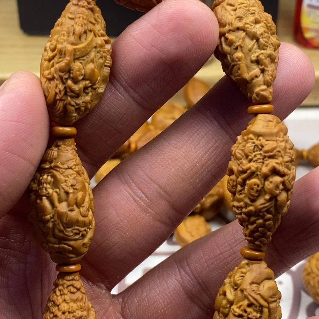 橄榄核手串/手链橄榄核雕刻工艺手串7