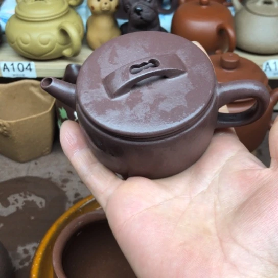 茶壶紫砂紫泥汗瓦100豪升左右