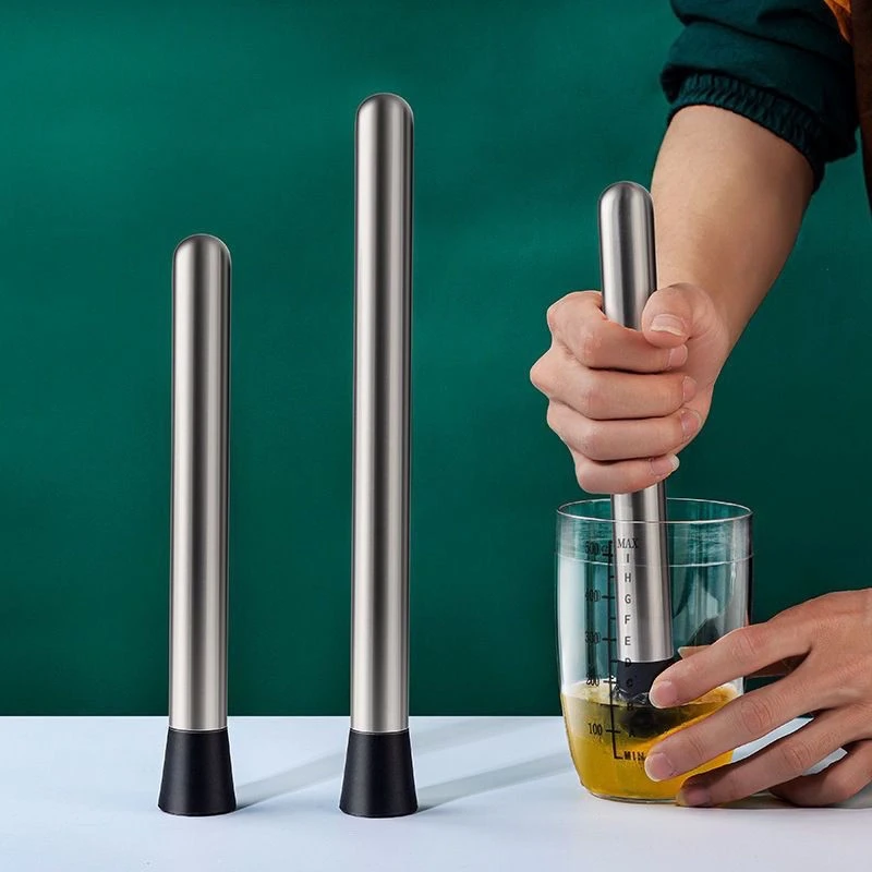 不锈钢柠檬棒锤碎冰棒捣柠檬棒柠檬锤压柠檬棒薄荷碾压器捣汁棒器