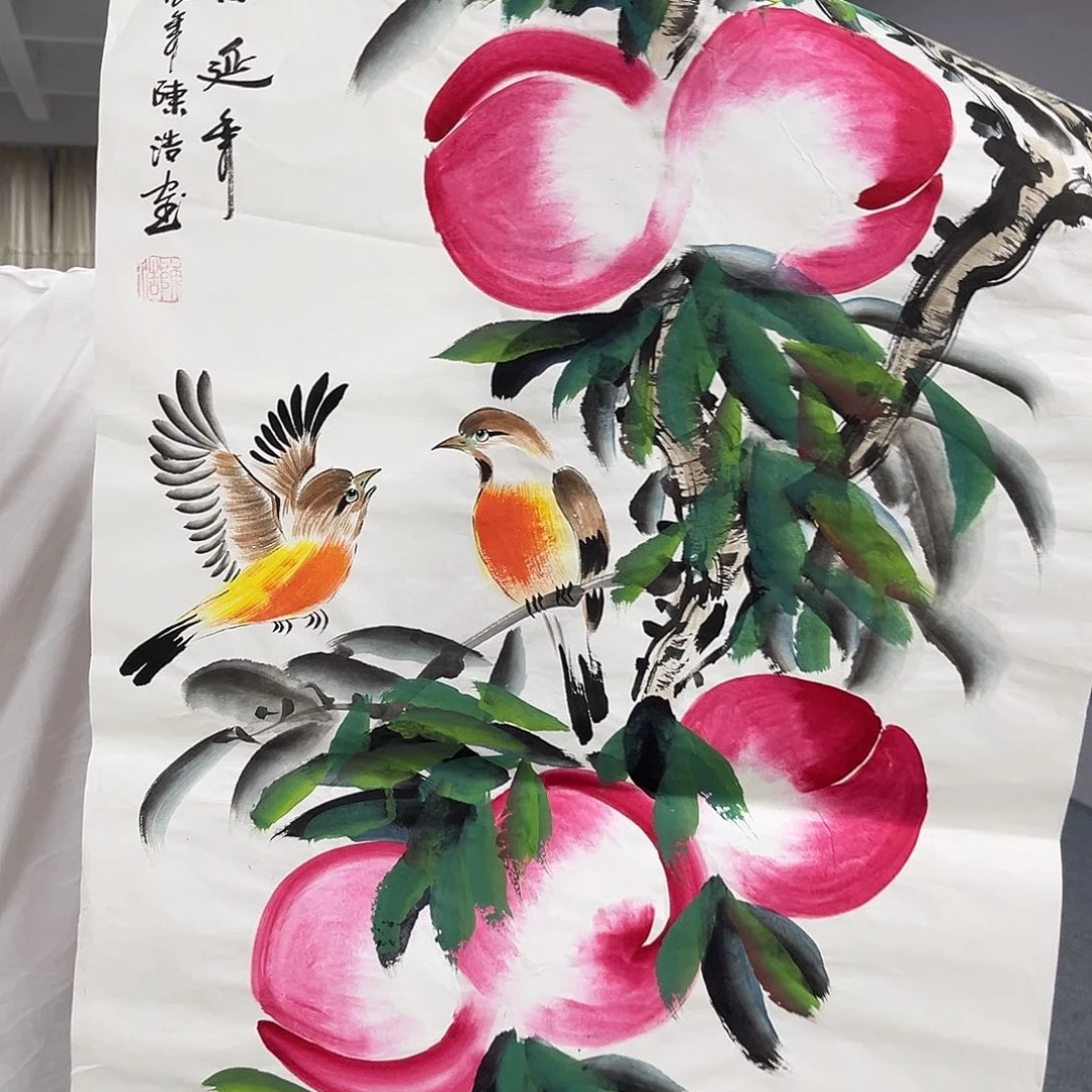 国画国画老师手绘作品