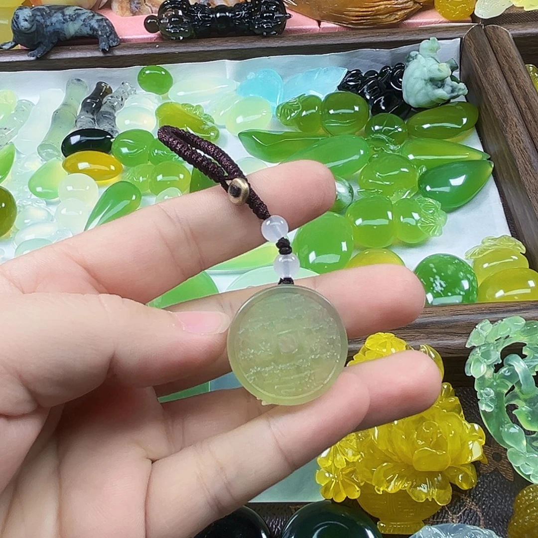 岫玉未镶嵌吊坠(不含链)