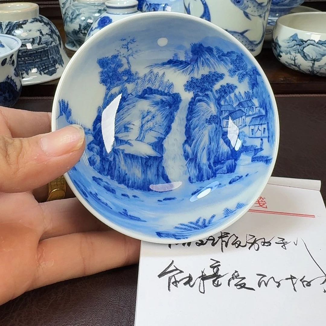 瓷片当代景德镇陶瓷手绘茶具