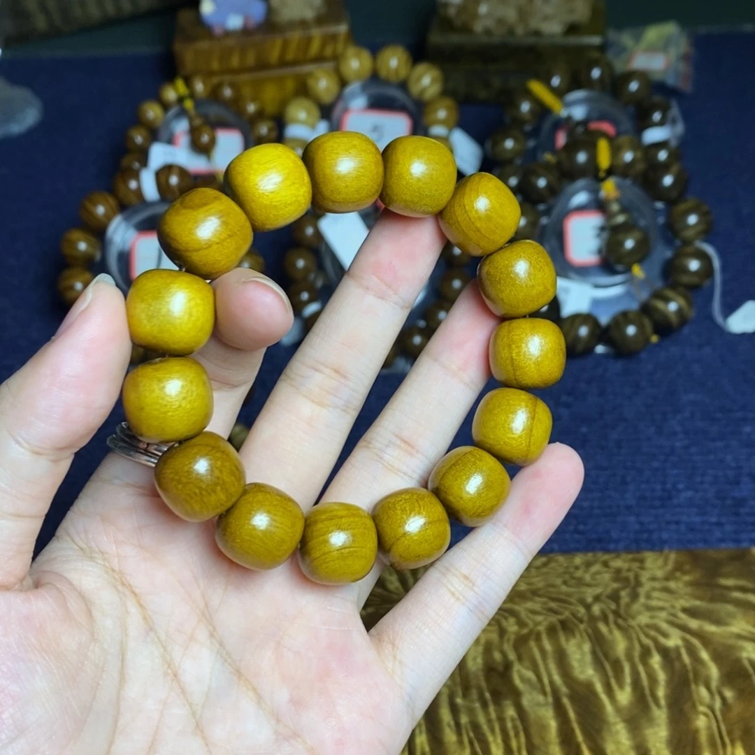 楠木（金丝楠）手串/手链1.5枯木黄料19.8