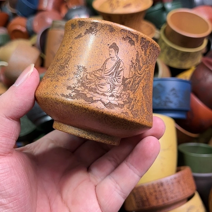 紫砂茶杯全手工紫砂主人杯