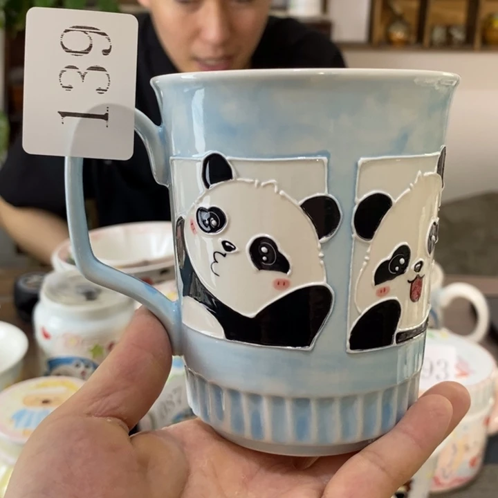 瓷片景德镇釉下彩手绘