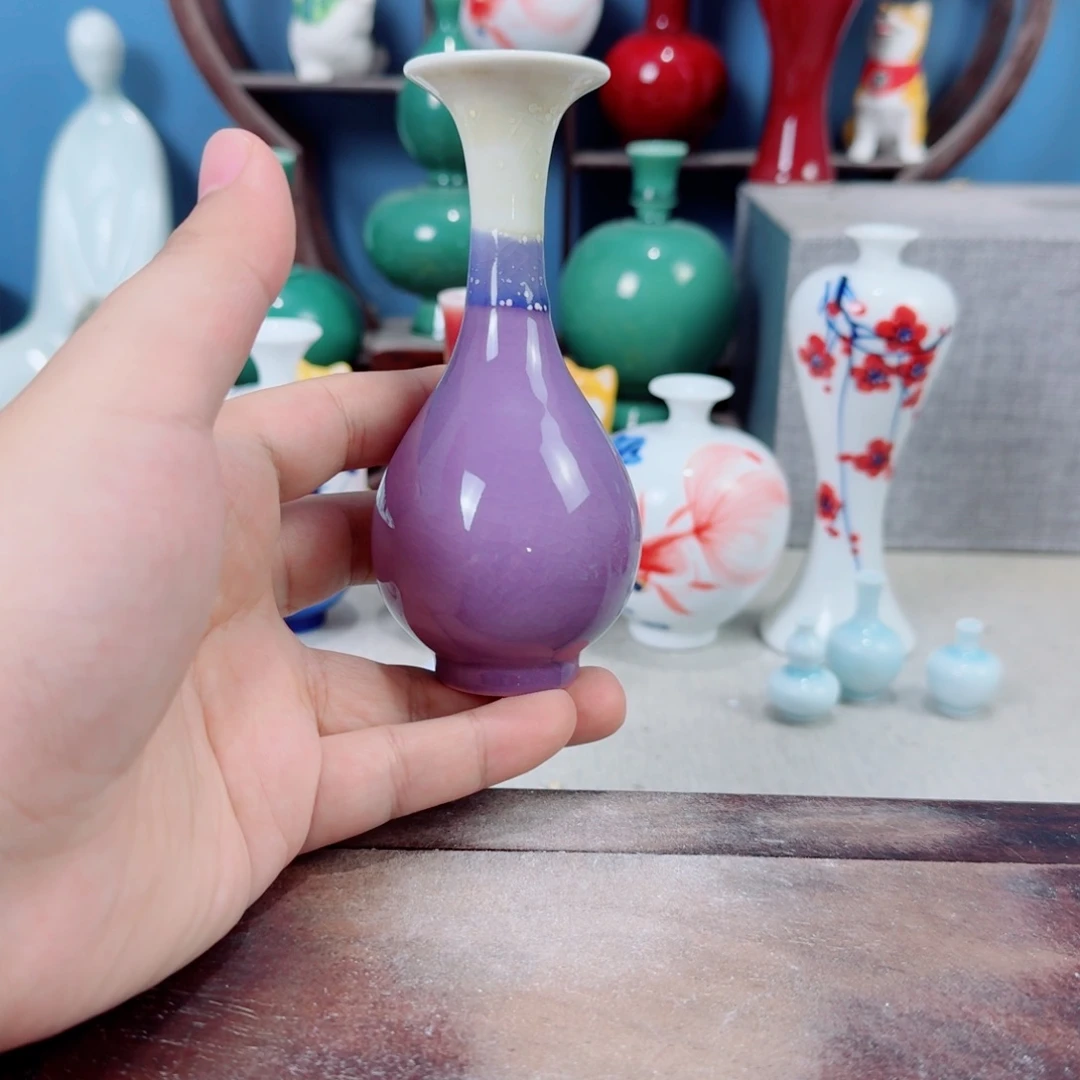 陶瓷手工小花器摆件