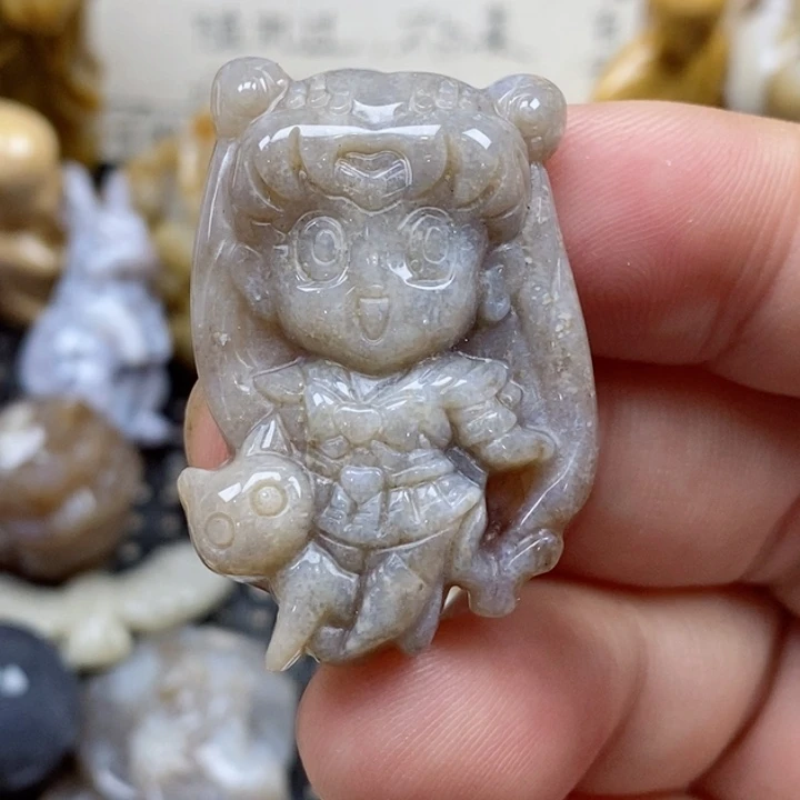 颈饰未镶嵌硅化珊瑚（珊瑚玉）有瑕 小