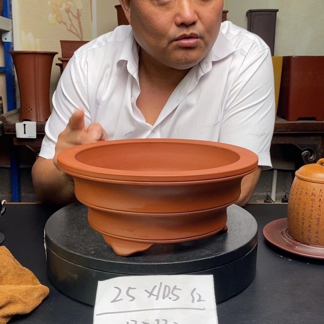 紫砂花盆货号一只ZJJ30