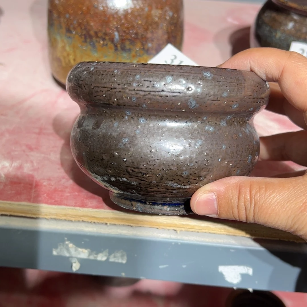 红陶口9高7 景德镇手工花盆