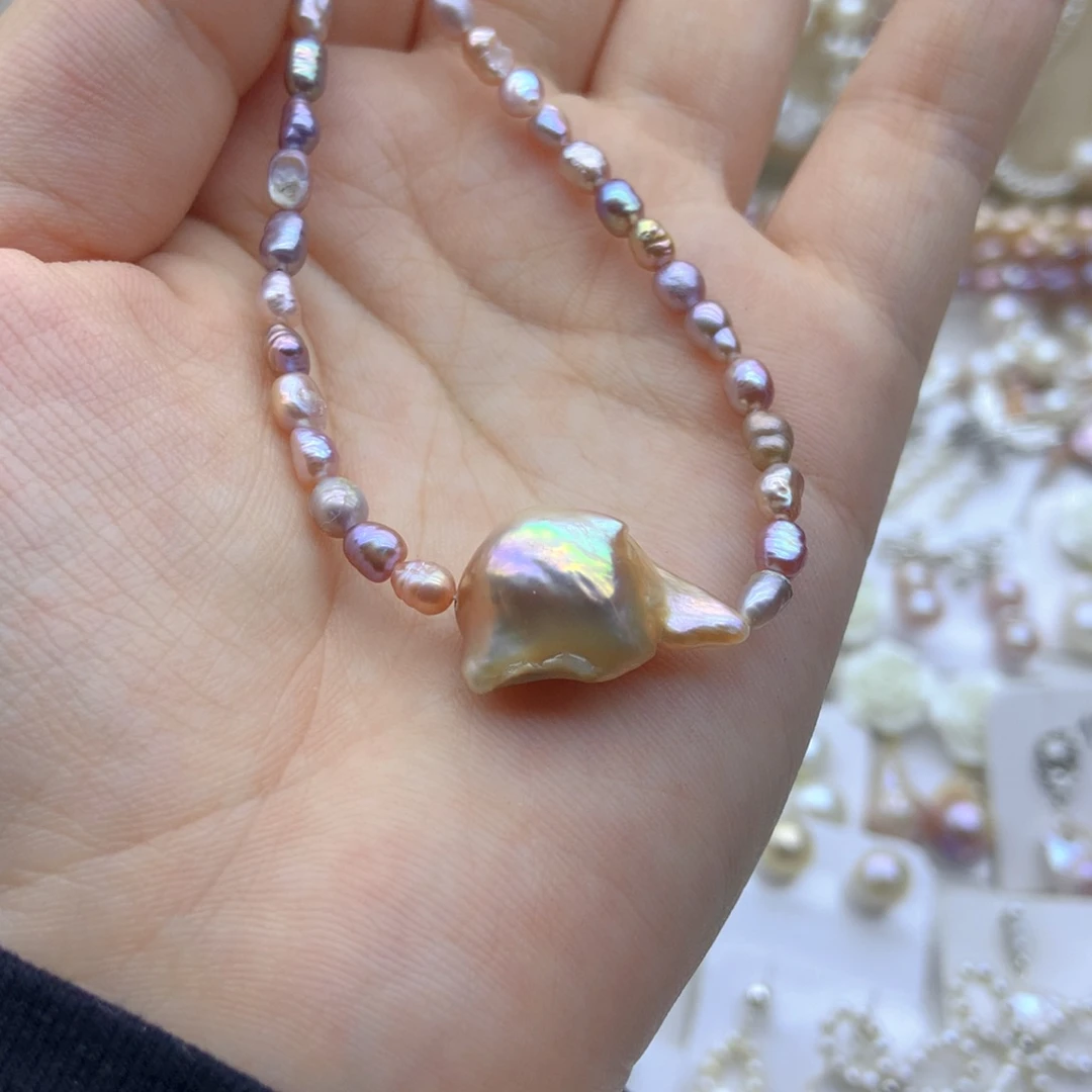 淡水珍珠耳饰未镶嵌