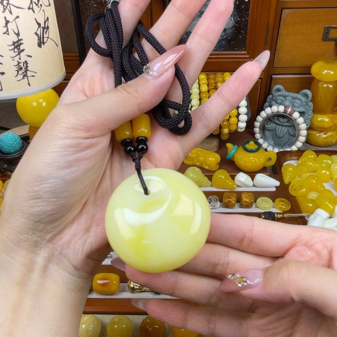 非金属二代白花面包扣一条带绳