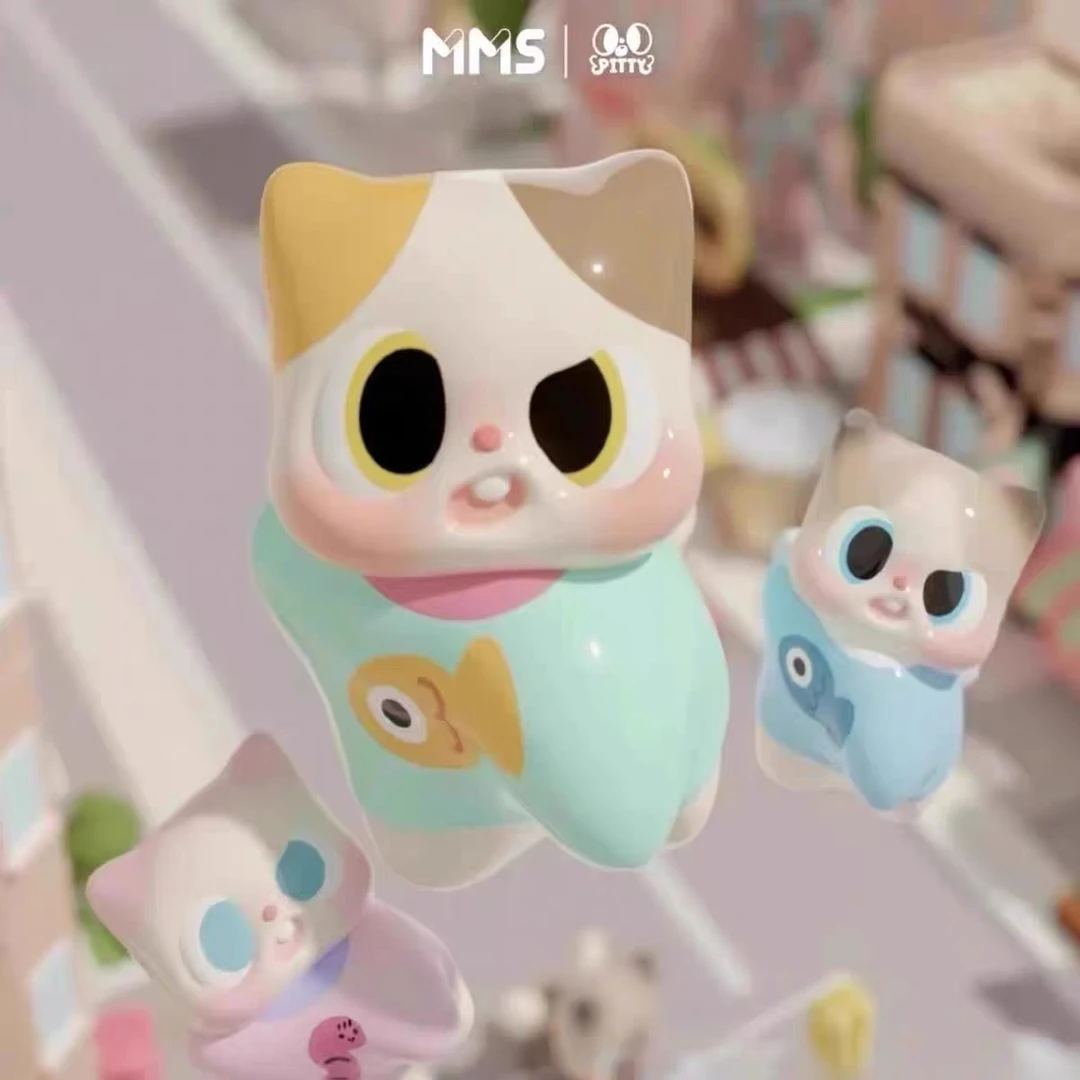 【帮拆】pitty二代猫猫日常萌粒系列潮玩盲盒