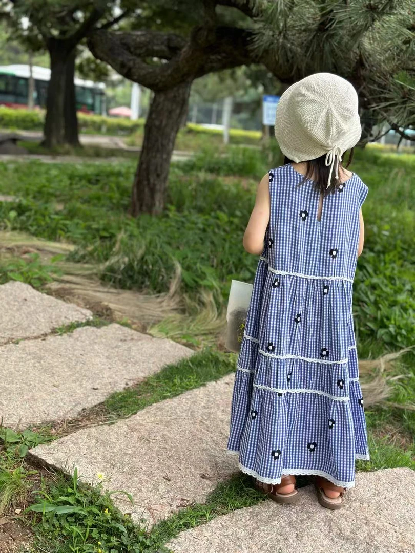 【BLUEXIXI】花边三层蛋糕人棉裙背心裙2025416