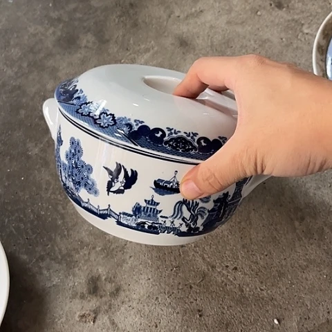 陶瓷8寸盖碗一个陶瓷