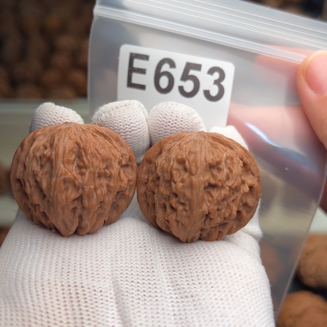 蒙***！吊坠文玩核桃E653石子磨37