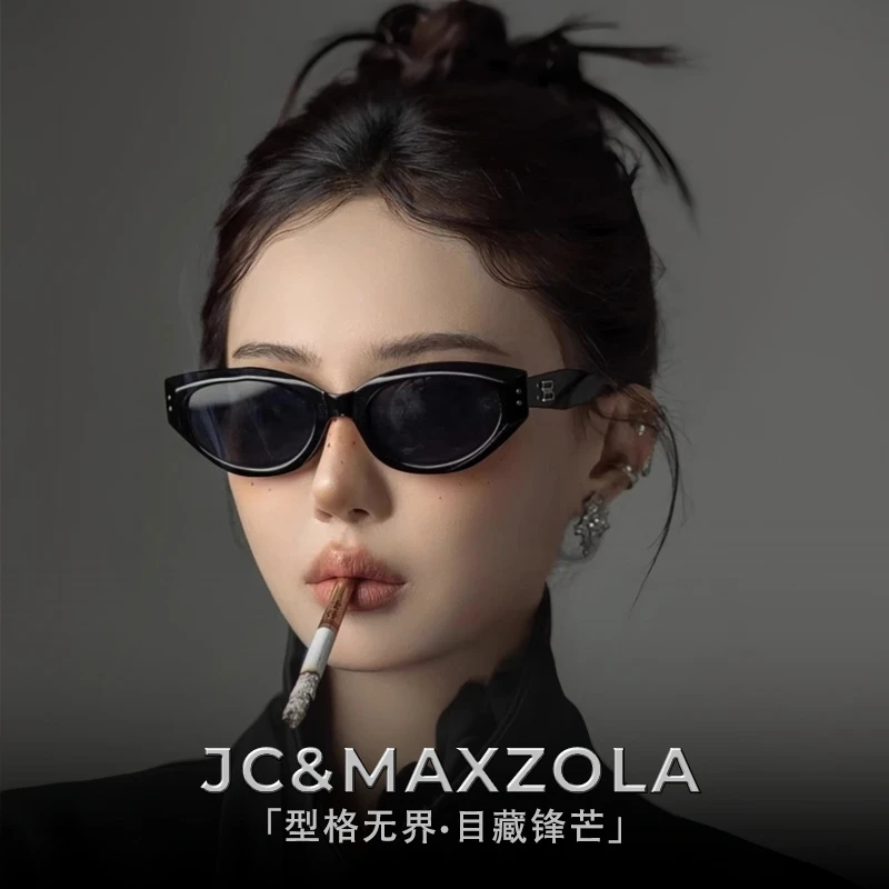 墨镜女款2025新款高档防紫外线防紫外线gm眼镜太阳镜复古猫眼墨镜