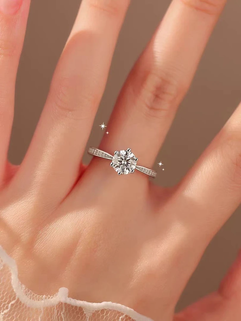 《北北定制》微镶永恒之心女戒 1.0ct