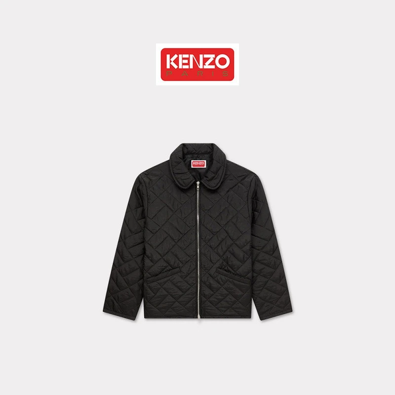 KENZO25春夏新品 女士休闲口袋拉链翻领外套