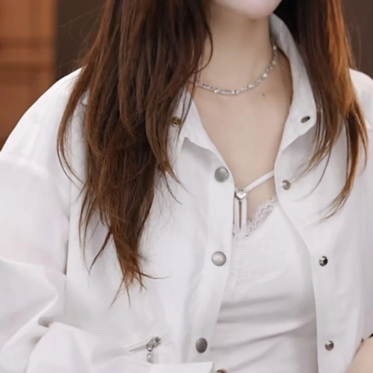 FANRUI/泛芮 高级感精致贝贝同款挂脖链条上衣B14700