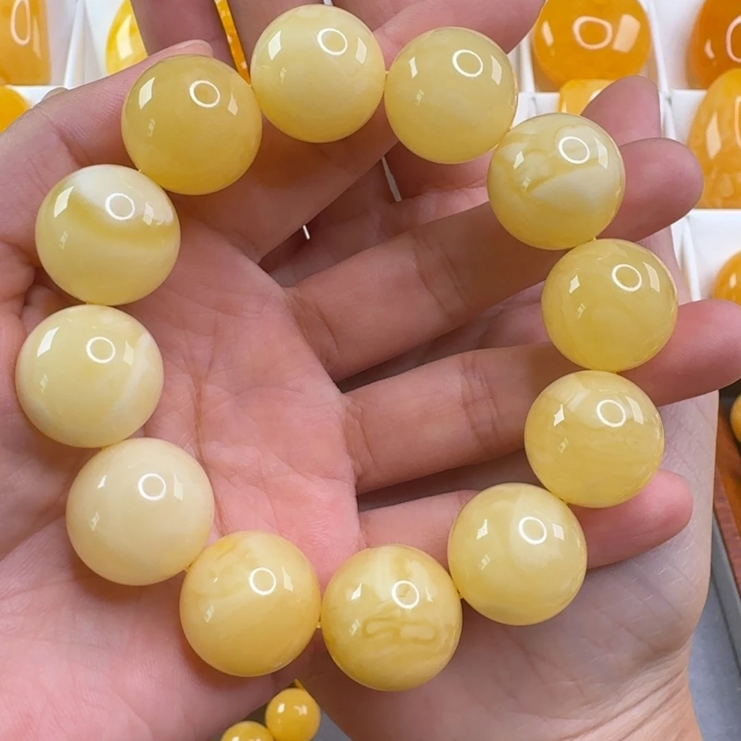 蜜蜡毛衣链未镶嵌