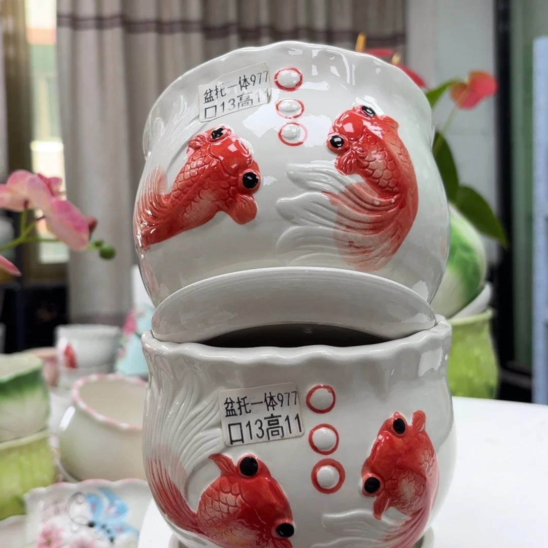 @夏西陶瓷花盆@@5977