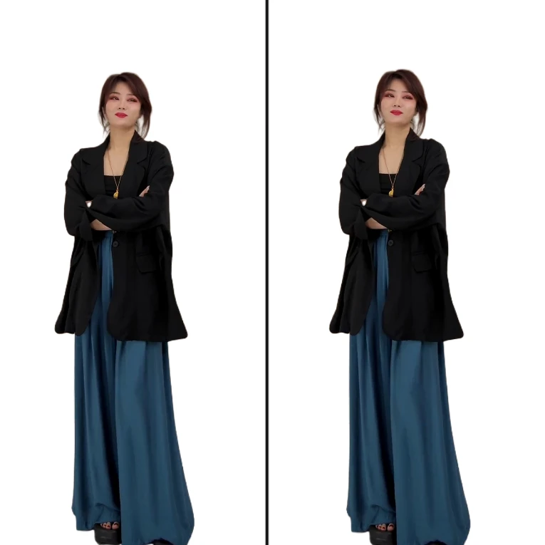 小韩日记【丁达尔裤】休闲裤时尚休闲九分百搭夏季宽松垂感6903