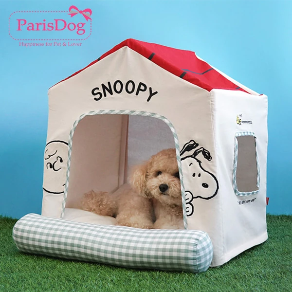 韩国【ParisDog】史努比猫狗宠物红房子帐篷狗窝