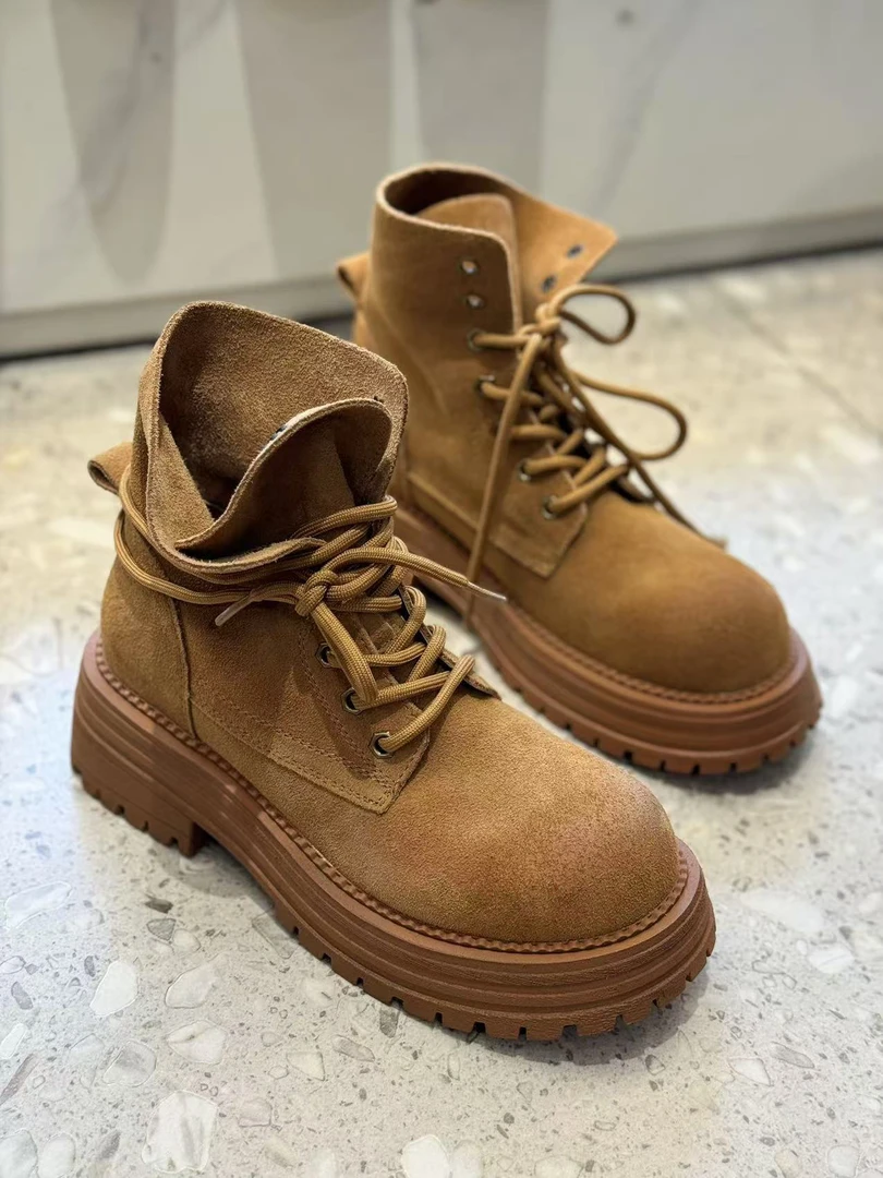 大黄靴厚底时尚百搭洋气单靴女靴5500-37