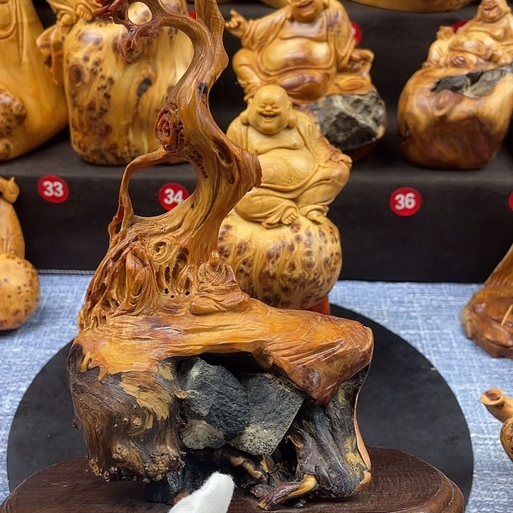 嗨***好柏木（崖柏）无相摆件
