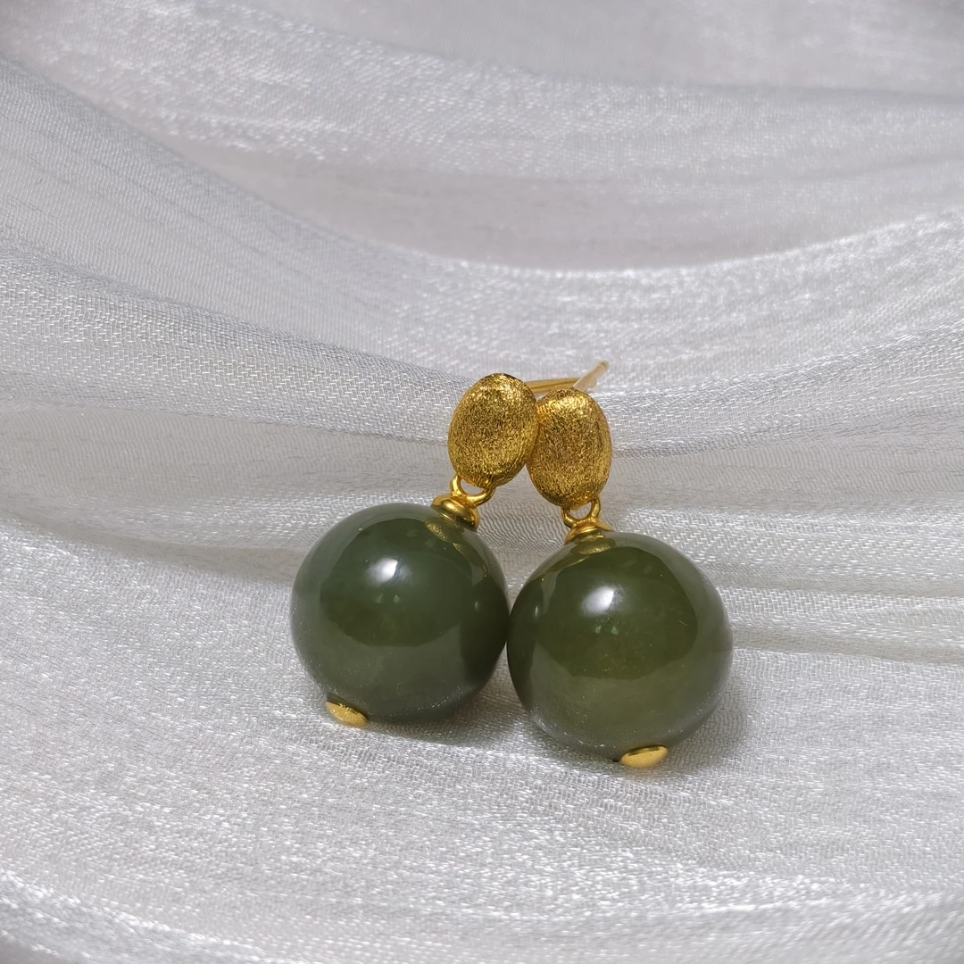 [周扬专属]高奢臻品天然和田玉耳饰 XKZF119（多样性发货）