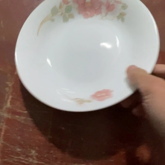 瓷片陶瓷8英寸深窝红叶