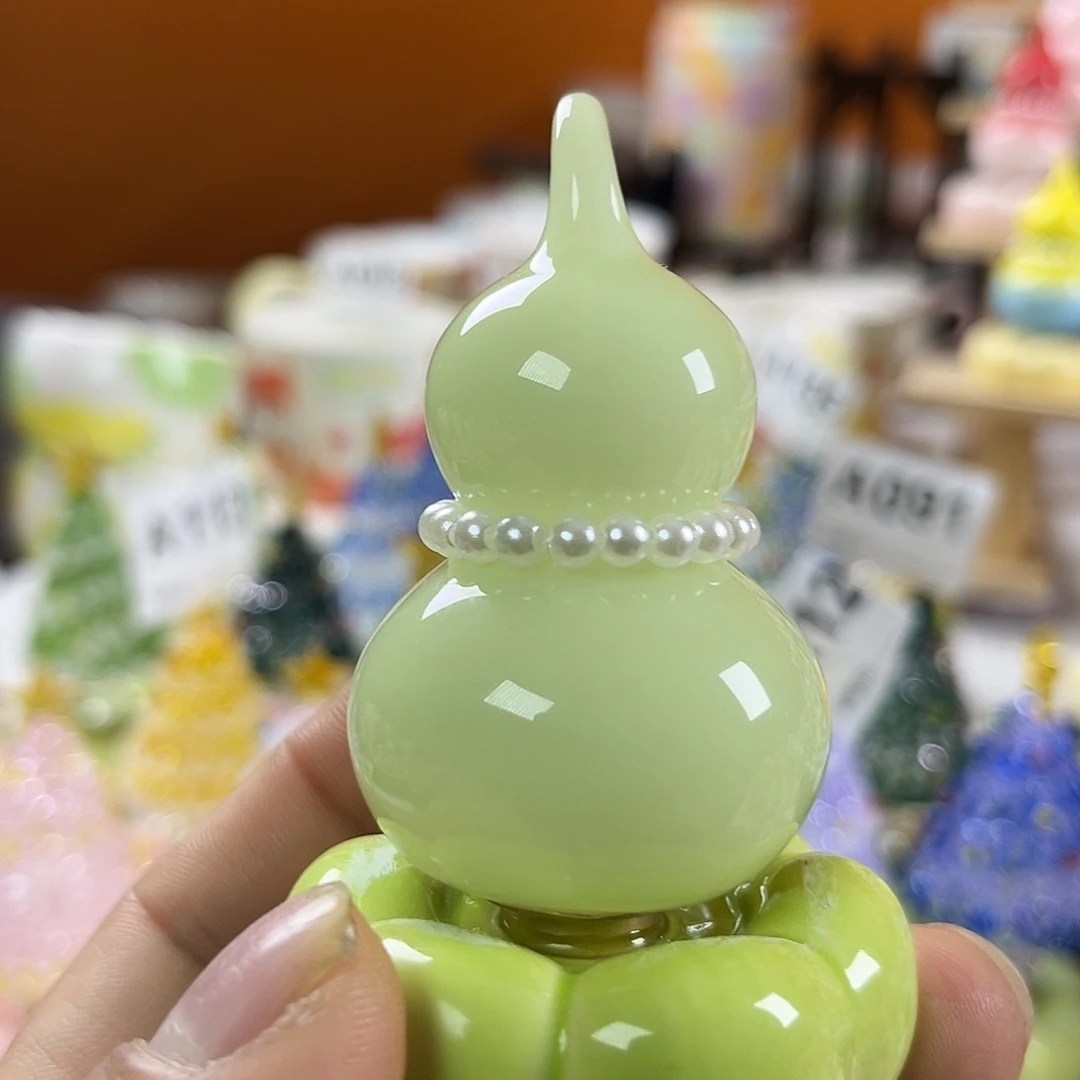 陶景德镇陶瓷底座转转绿色