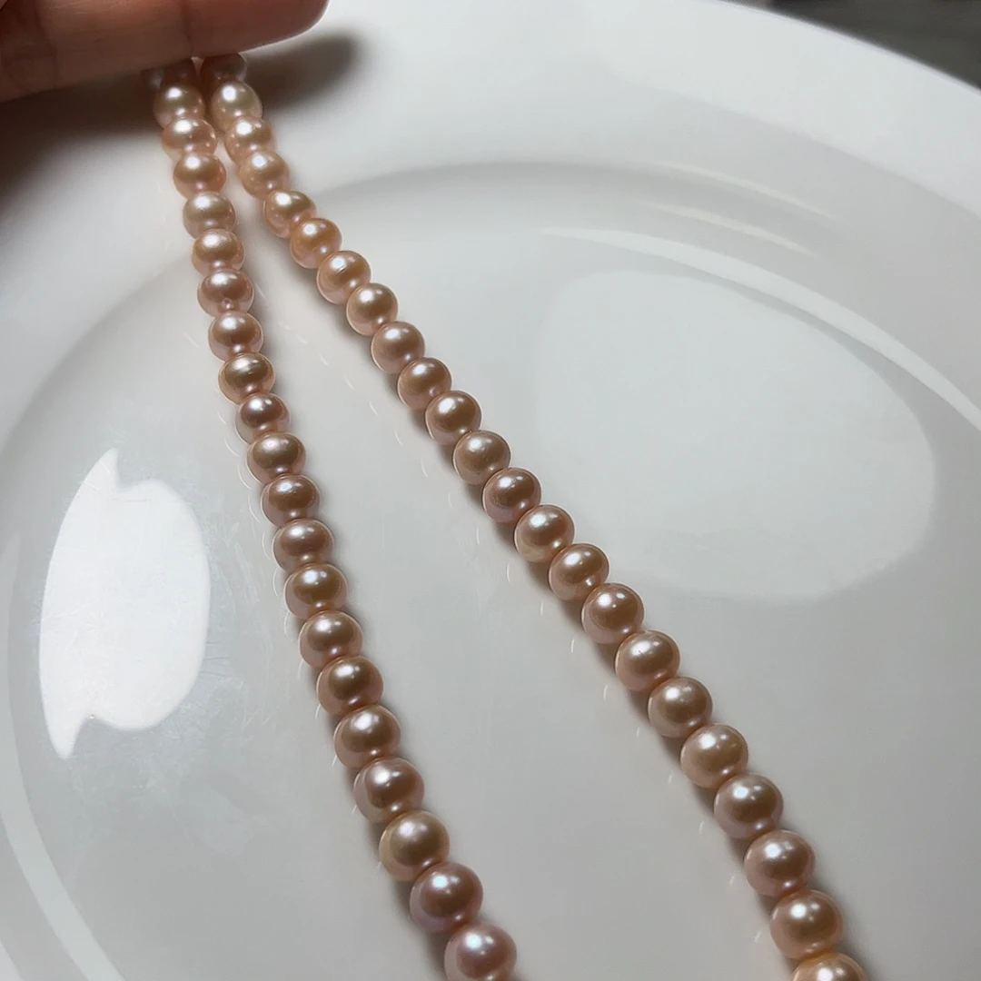 未镶嵌颈饰淡水珍珠8左右粉色超显白