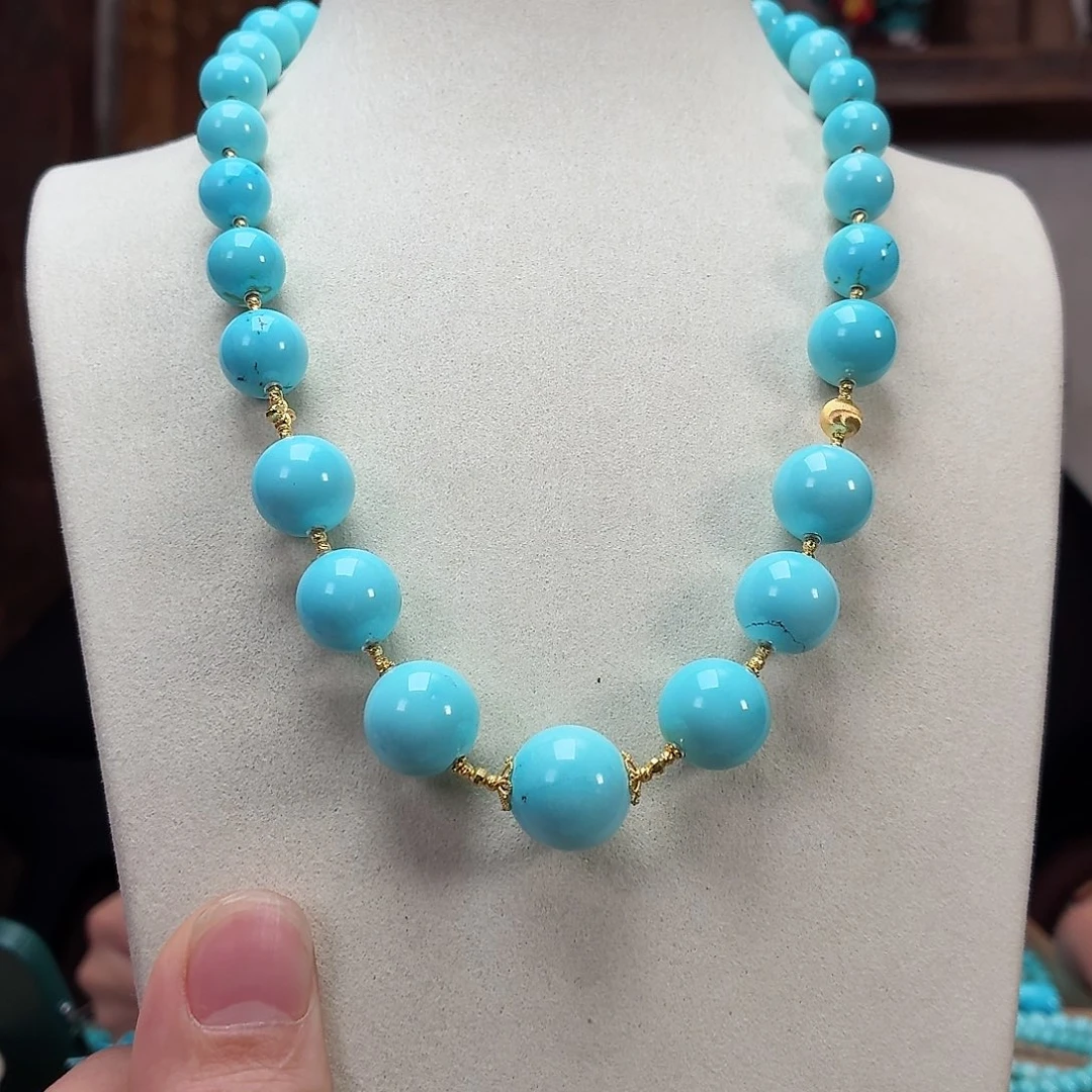 18K金镶嵌绿松石珠宝奇石