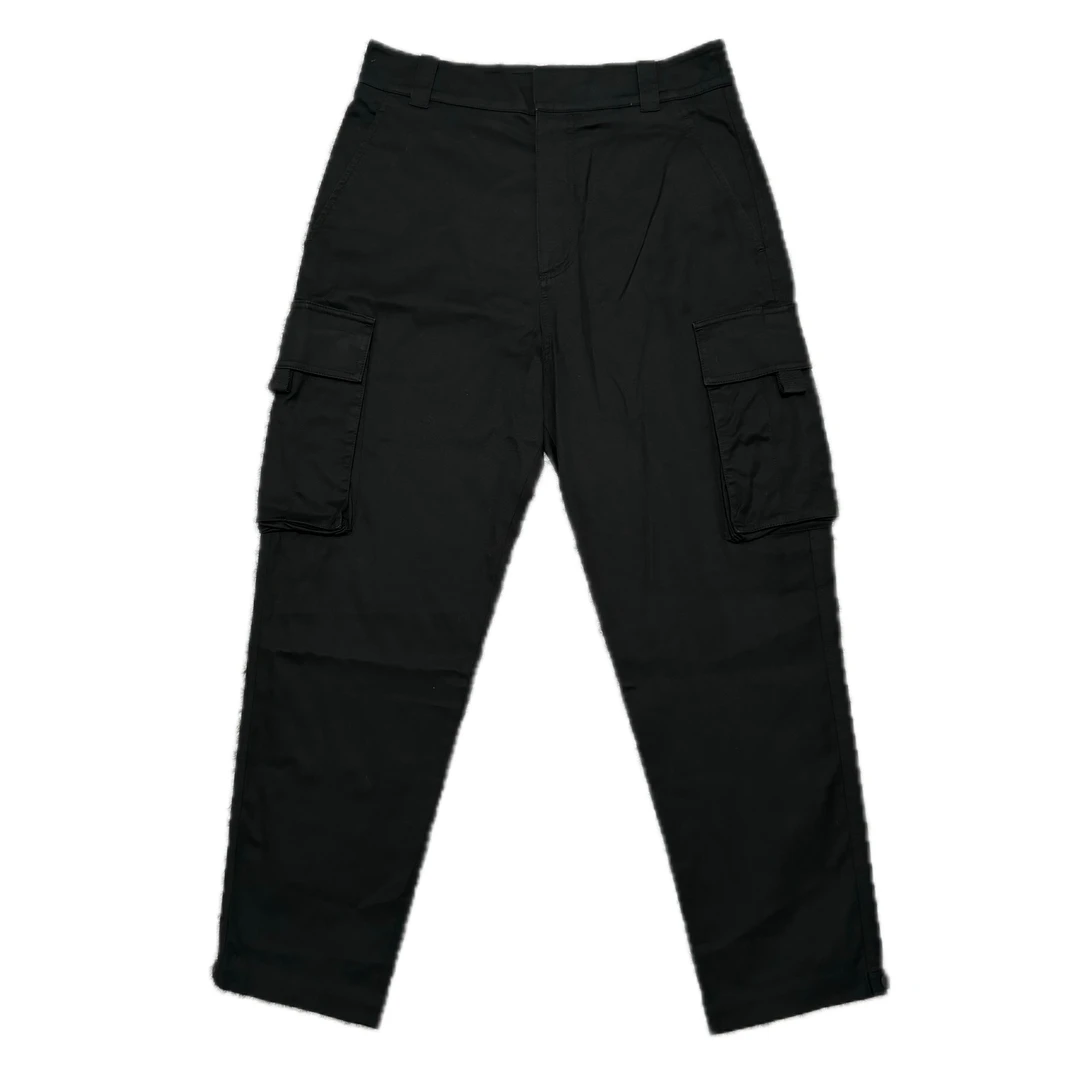 99新 DIOR/迪奥 黑色工装后背植绒logo长裤46码