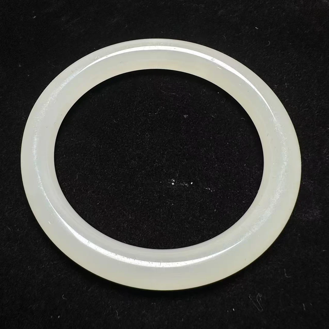 合金手镯 奶羊白正圆条手镯019031