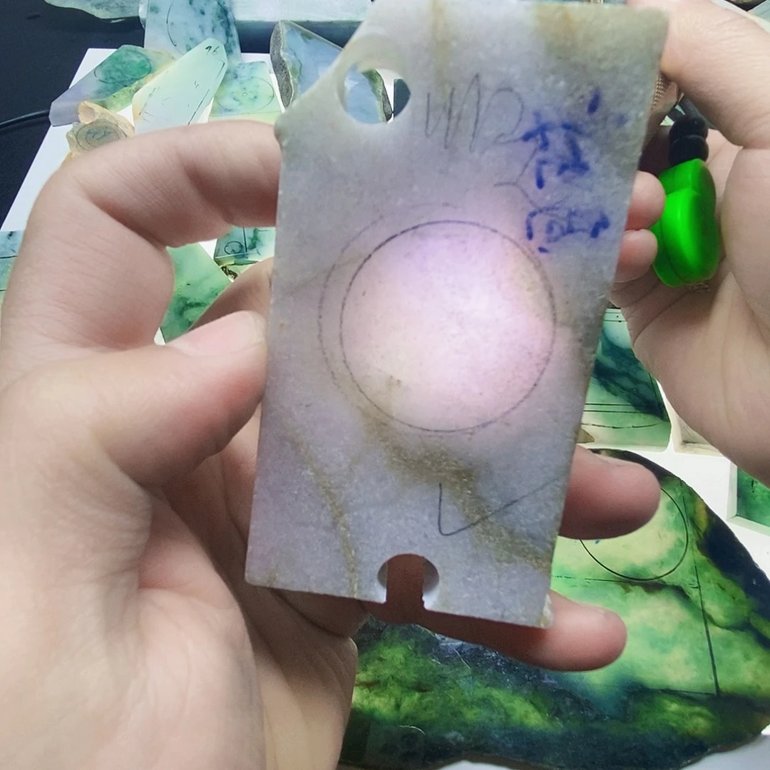 定制翡翠未镶嵌包工包料平安扣